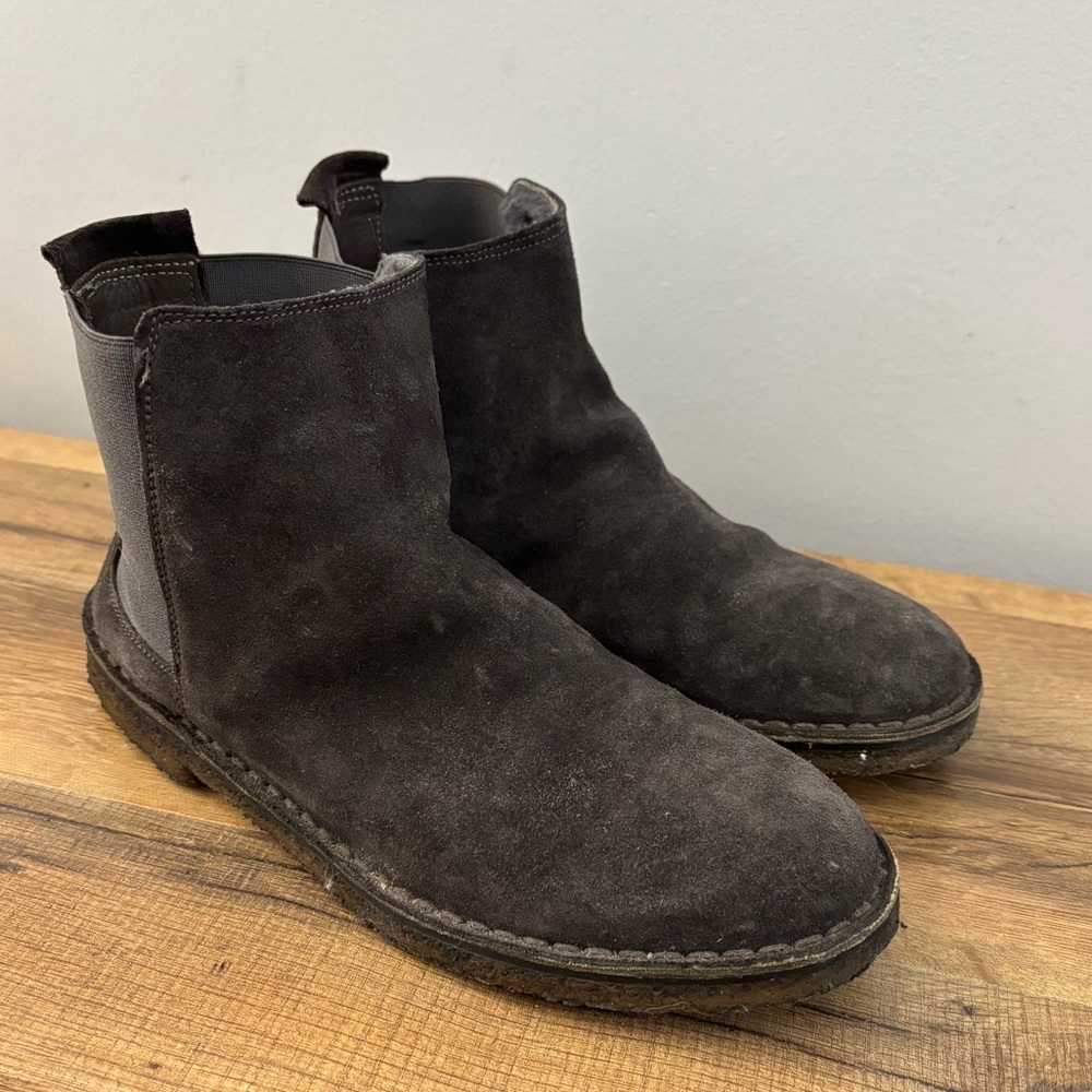 Vince Sawyer Suede Chelsea Ankle Boot Minimalist Women’s